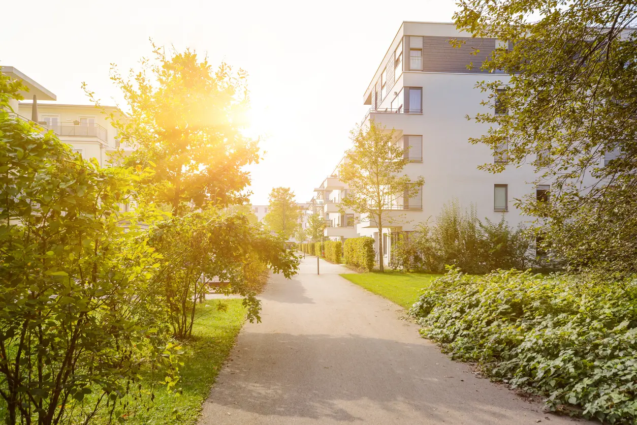 Copropriétés sur espace vert entretenu syndic